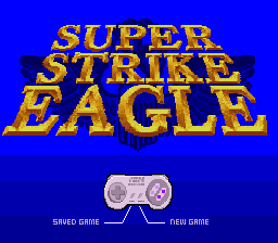 Super Strike Eagle Title Screen